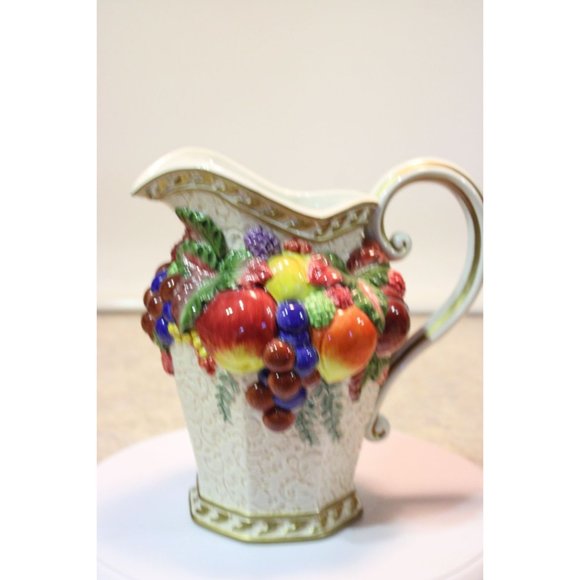 Fitz & Floyd Venezia Italia Fruit Pitcher, Large - Picture 2 of 5